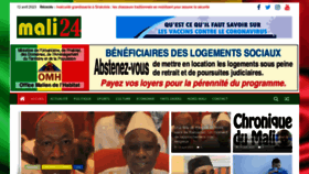 What Mali24.info website looked like in 2023 (1 year ago)