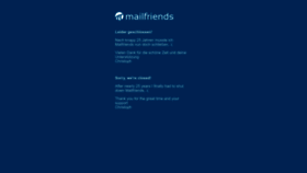 What Mailfriends.de website looked like in 2023 (1 year ago)