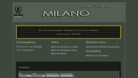 What Milano.nl website looked like in 2023 (1 year ago)