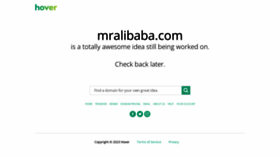 What Mralibaba.com website looked like in 2023 (1 year ago)
