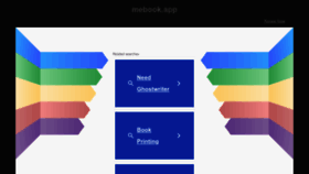 What Mebook.app website looked like in 2023 (1 year ago)