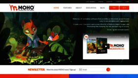 What Mohoanimation.com website looked like in 2023 (1 year ago)