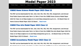 What Model-paper.com website looked like in 2023 (1 year ago)