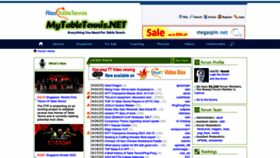 What Mytabletennis.net website looked like in 2023 (1 year ago)