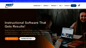 What Meritsoftware.com website looked like in 2023 (1 year ago)
