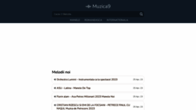 What Muzica9.net website looked like in 2023 (1 year ago)