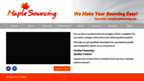 What Maplesourcing.com website looked like in 2023 (1 year ago)
