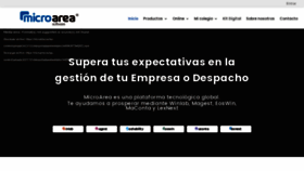 What Microarea.es website looked like in 2023 (1 year ago)
