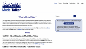 What Modeltalker.com website looked like in 2023 (1 year ago)