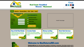 What Maxreturnsrei.com website looked like in 2023 (1 year ago)