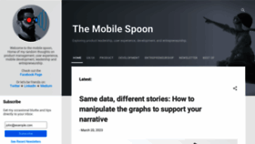 What Mobilespoon.net website looked like in 2023 (1 year ago)