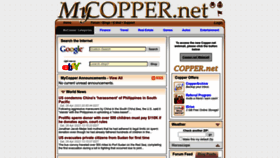 What Mycopper.net website looked like in 2023 (1 year ago)