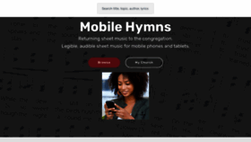 What Mobilehymns.org website looked like in 2023 (1 year ago)