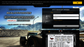 What Motorsportmanager.de website looked like in 2023 (This year)