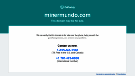 What Minermundo.com website looked like in 2023 (This year)
