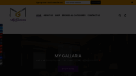 What Mygallaria.com website looked like in 2023 (1 year ago)