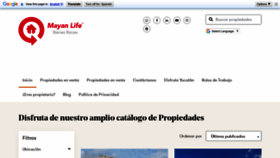 What Mayanlife.mx website looked like in 2023 (This year)