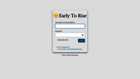 What Members.earlytorise.com website looked like in 2023 (This year)