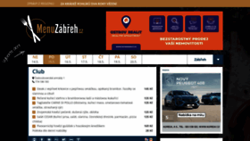 What Menuzabreh.cz website looked like in 2023 (This year)