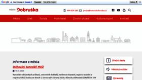 What Mestodobruska.cz website looked like in 2023 (This year)