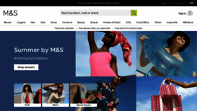 What Marksandspencer.co.uk website looked like in 2023 (This year)
