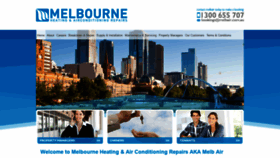 What Melbair.com.au website looked like in 2023 (This year)