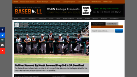 What Miamidadehighschoolbaseball.com website looked like in 2023 (This year)