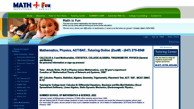 What Mathplusfun.com website looked like in 2023 (This year)