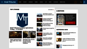 What Mailtribune.com website looked like in 2023 (This year)