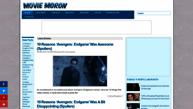 What Movie-moron.com website looked like in 2023 (This year)