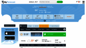 What Myforecast.com website looked like in 2023 (This year)