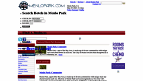 What Menlopark.com website looked like in 2023 (This year)