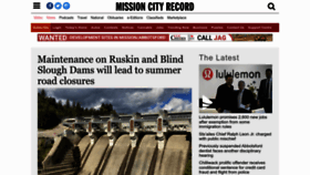 What Missioncityrecord.com website looked like in 2023 (This year)