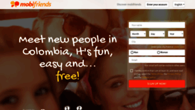 What Mobifriends.com.co website looked like in 2023 (This year)