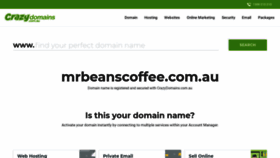 What Mrbeanscoffee.com.au website looked like in 2023 (This year)