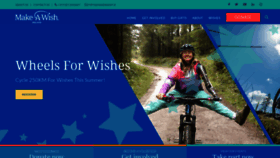 What Makeawish.ie website looked like in 2023 (This year)