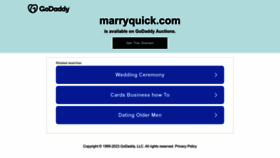 What Marryquick.com website looked like in 2023 (This year)