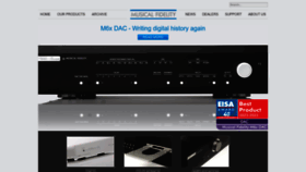 What Musicalfidelity.com website looked like in 2023 (2 years ago)