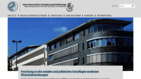 What Mpifg.de website looked like in 2023 (This year)