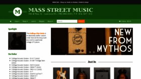 What Massstreetmusic.com website looked like in 2023 (This year)