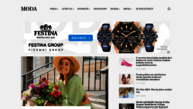 What Moda.cz website looked like in 2023 (This year)