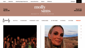 What Mollysims.com website looked like in 2023 (This year)