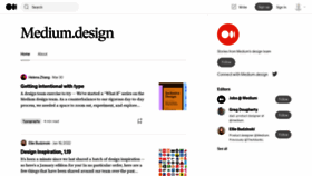 What Medium.design website looked like in 2023 (This year)