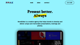 What Moreslides.com website looked like in 2023 (This year)