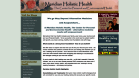 What Meridianholistic.com website looked like in 2023 (This year)
