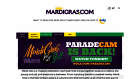 What Mardigras.com website looked like in 2023 (This year)