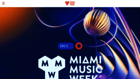 What Miamimusicweek.com website looked like in 2023 (This year)