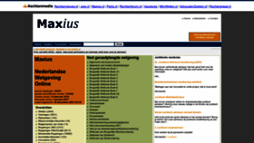 What Maxius.nl website looked like in 2023 (This year)