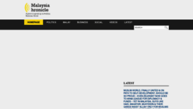 What Malaysia-chronicle.com website looked like in 2023 (This year)