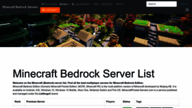 What Minecraftpocket-servers.com website looked like in 2023 (This year)